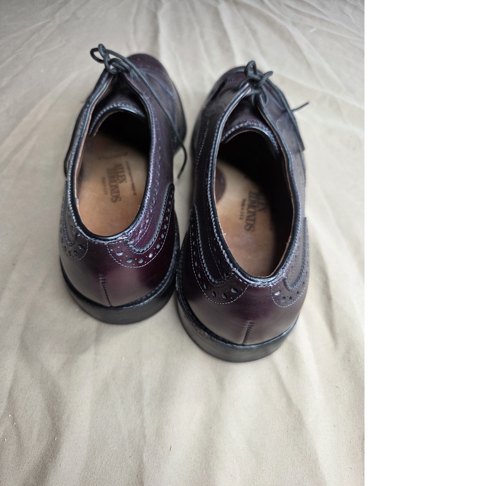 Allen Edmonds Concord Burgundy Leather Wingtip Oxford Mens Size 6.5D Dress - Picture 3 of 13